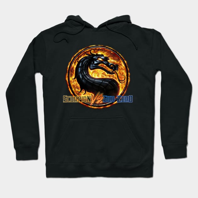 Scorpion vs Sub Zero team Mortal Kombat Pro Kompetition Hoodie by Pannolinno